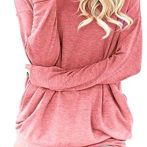 lymanchi Loose Pocket Pullover Tunic Top 3X
